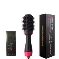 2 In 1 Hair Brush Flat Iron Hot Air Pick Electric Comb One Step Hair Dryer Fast Hair Straightener Brush Hot Air Brush