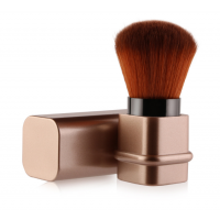 Square Shape Single Gold Makeup Brush Portable   Foundation Make up Brushes Retractable Face Blush Brush